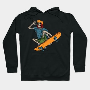 Skateboarding skeleton Hoodie